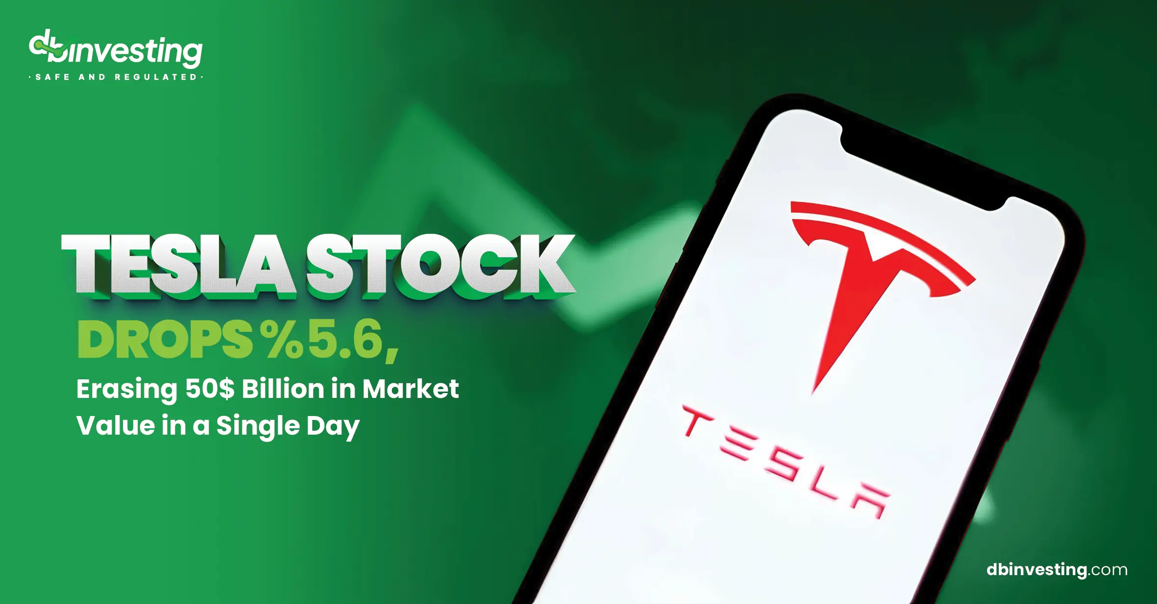 Tesla Stock Drops 5.6%, Erasing $50 Billion in Market Value in a Single Day 