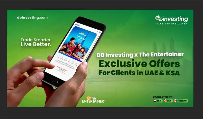 DB Investing faz parceria com o aplicativo The Entertainer para ajudar os clientes a economizar diariamente nos Emirados Árabes Unidos e na Arábia Saudita