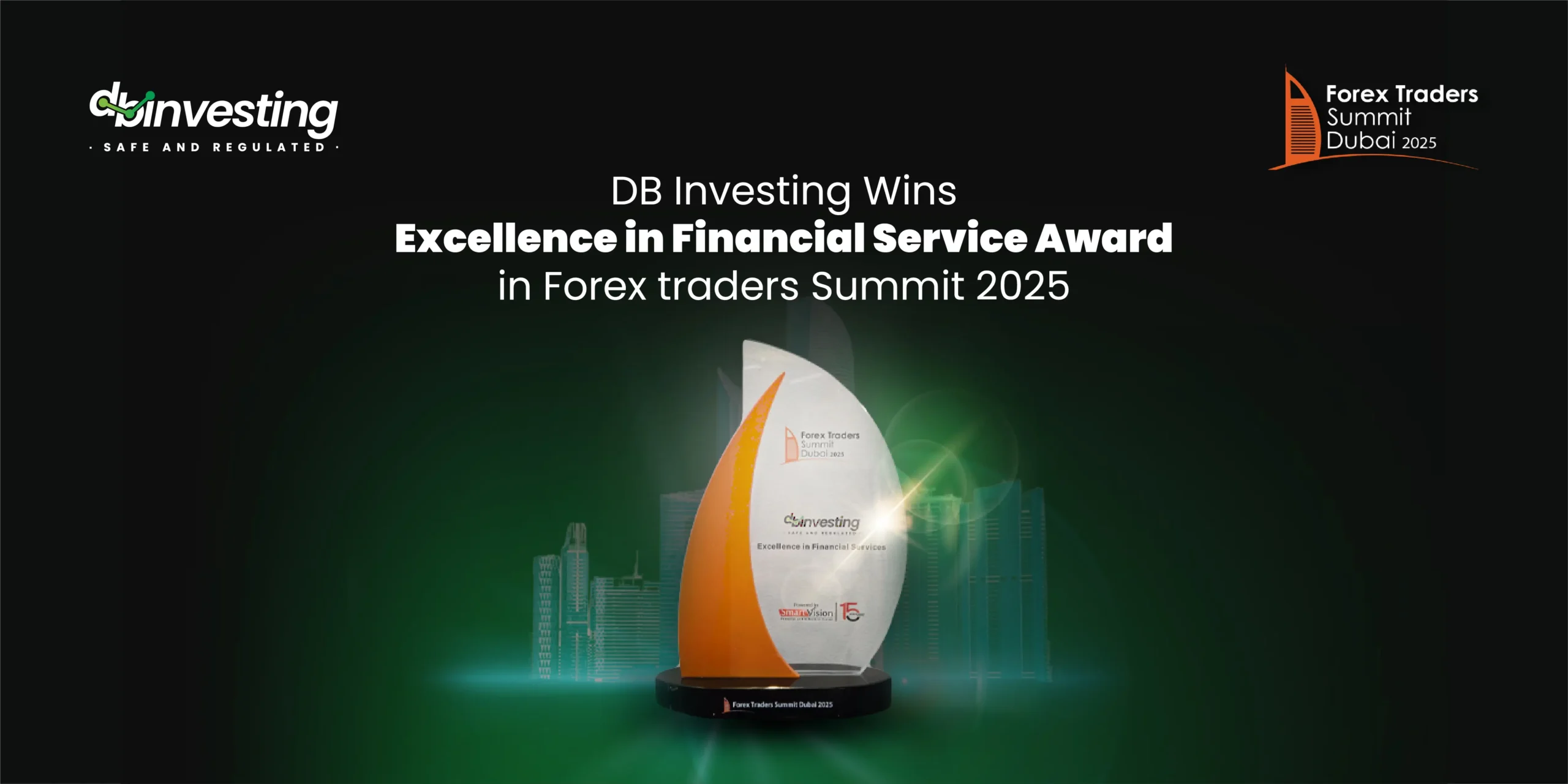 DB Investing 在 2025 年迪拜外汇交易者峰会上荣获 “卓越金融服务 “奖