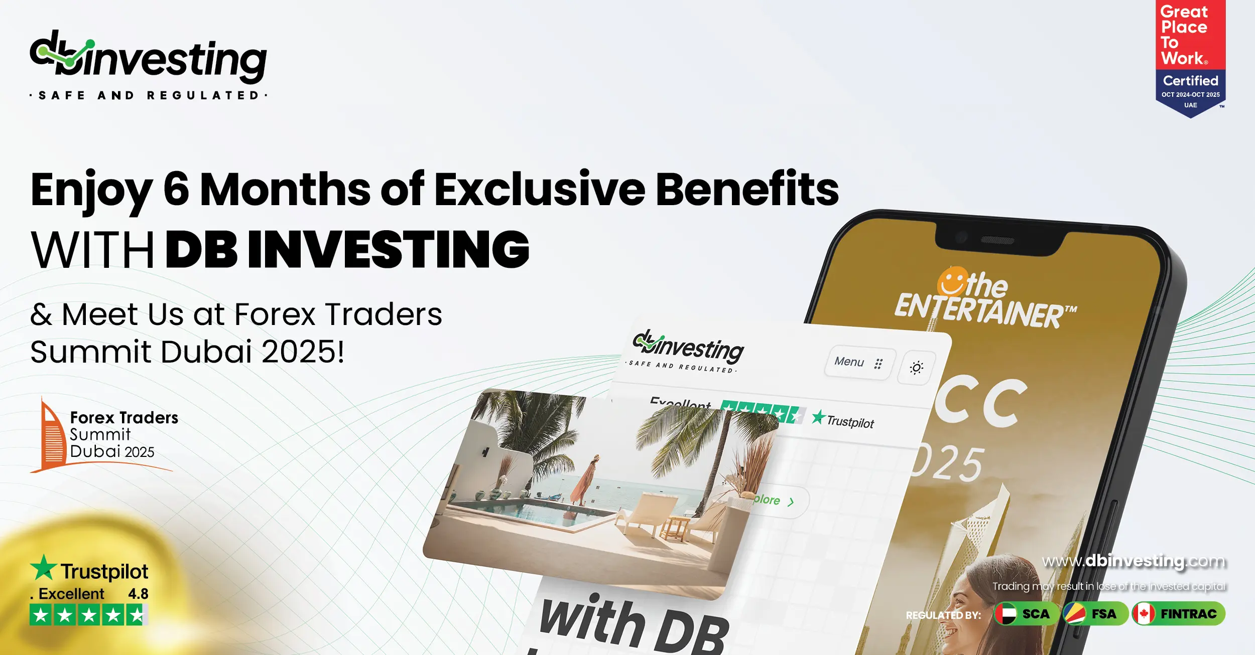 Enjoy 6 Months of Premium Lifestyle Rewards with DB Investing + Meet Us at Forex Traders Summit Dubai 2025! 