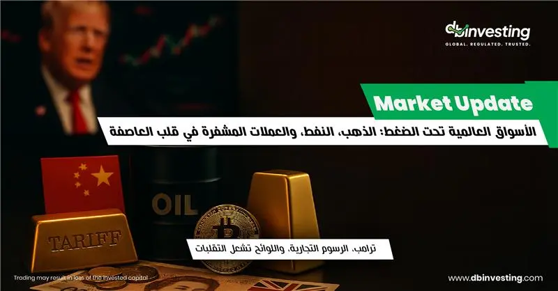 الأسواق العالمية تحت الضغط: الذهب والنفط والعملات الرقمية تحت المجهر